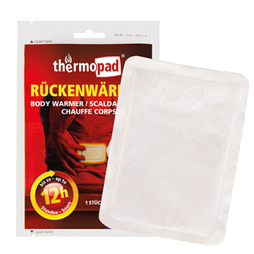 Thermopad rugwarmer