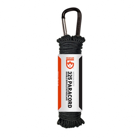 GearAid Paracord 325' - 15 meter - zwart