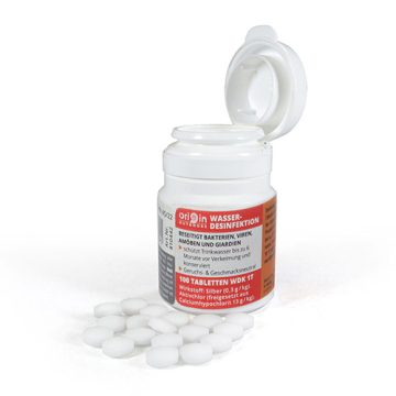Desinfectie- en conserveringstabletten voor drinkwater